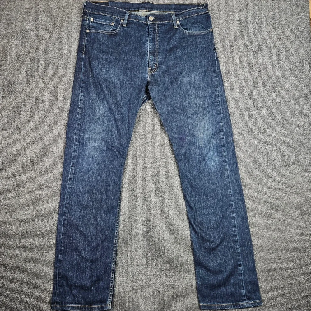 Levi's 513 Jeans Men's 38x34(32) Slim Straight Dark Wash Stretch Denim Casual